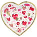 Valentine's Heart Shaped Plates, 9" | 8 ct