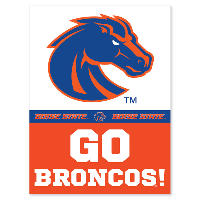 A 24"x32" BSU Door Banner.