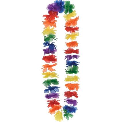 A 40-inch Rainbow Lei.