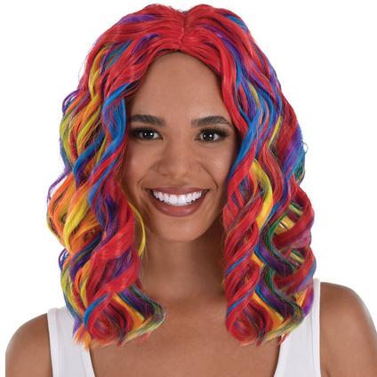 A Rainbow Body Wave Wig.