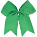 A 9-inch Green oversized hair bow.