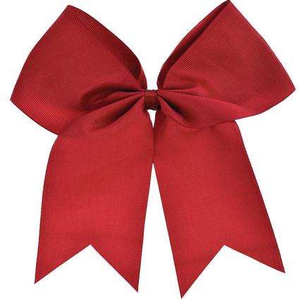 A 9-inch red oversized hair bow.