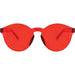 A pair of Red Frameless Glasses.