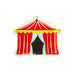 Carnival Tent Shaped Plates, 8" x 9.5"