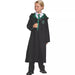 Kids can look the part of a Hogwarts' Slytherin student with this Harry Potter Deluxe Robe! Features a green and silver inner lining, plus the Slytherin crest on the chest. Perfect for playing Quidditch or just lounging around the common room. Unleash your inner serpent! 🐍