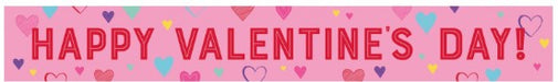 This 6 foot Valentine's Day Foil Banner will make your February 14th celebration even more special. Made of durable foil, it features a beautiful heart design and will add a festive touch to any room. Perfect for parties, dinners, or romantic evenings.