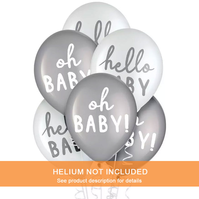 12" Hello Baby Soft Jungle Latex Balloon Pack | 15 ct