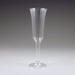 A 5 ounce Sovereign Fluted Plastic Champagne Glasses