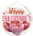 A 20-inch Valentine's Day Retro Hearts Multi-Balloon. 