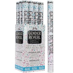 24" Gender Reveal Confetti Cannon Blue | 1ct