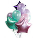 A Pastel Star Balloon Bouquet.