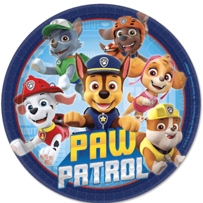 Paw Patrol Dessert Plates 7" | 8 ct