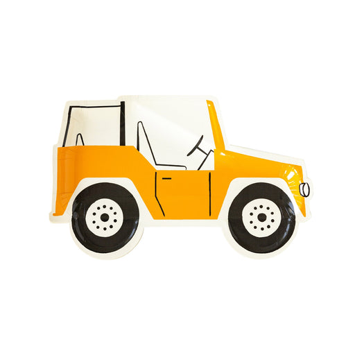 Safari Jeep Shaped Paper Plates