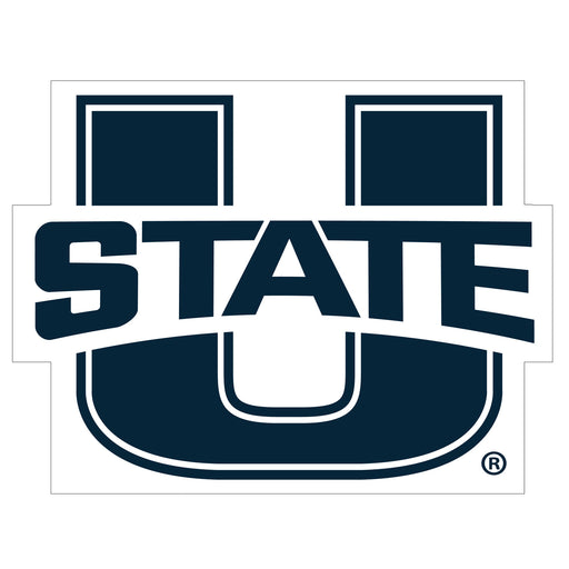 A Utah State University Cut Out Yard Sign.