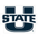 A Utah State University Cut Out Yard Sign.