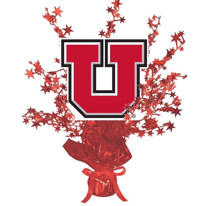 U of U Block U Black-Red Centerpiece Spray | 1ct