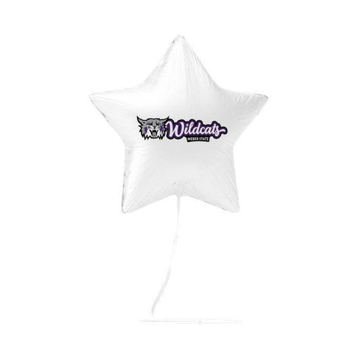 A 17 inch licensed Weber State Wildcats Mylar Balloon