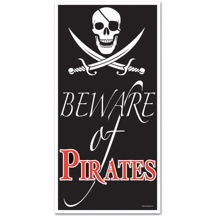 Beware of Pirates Door Cover | 30 x60"