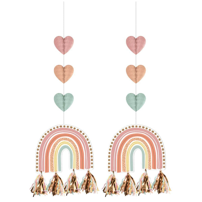 Boho Rainbow Hanging Decorations | 2ct