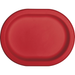 A 12-Inch Red Oval Platter. Comes in a pack of 8.