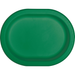 A 12-Inch Emerald Green Oval Platter. Comes in a pack of 8.