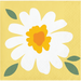 A Sweet Daisy Baby Paper Beverage Napkin. Comes in a pack of 16.