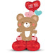 a 35-Inch air filled Valentine's Day Love You Bear Hug AirLoonz Balloon.