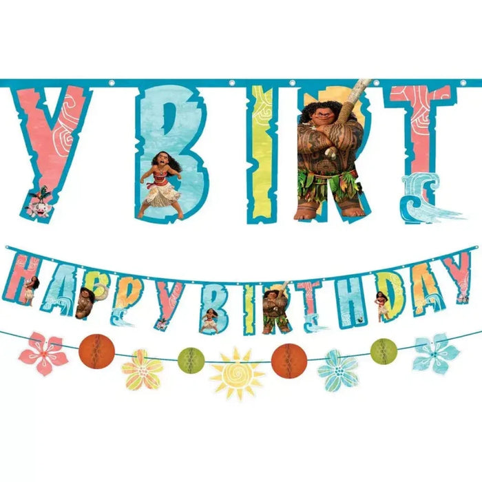 Moana Happy Birthday Banner| 1 ct