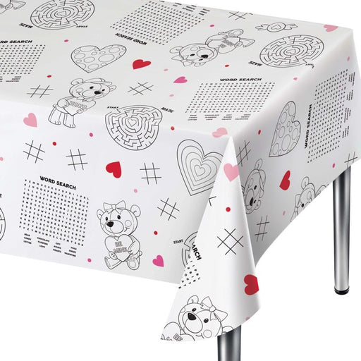 Elevate your child's Valentine's Day celebration with our Valentine's Kids Activity Paper Tablecloth! Measuring 54" x 88", this 1ct tablecloth features fun and engaging activities for kids to complete while dining. Keep your little ones entertained and add a special touch to your holiday gathering.