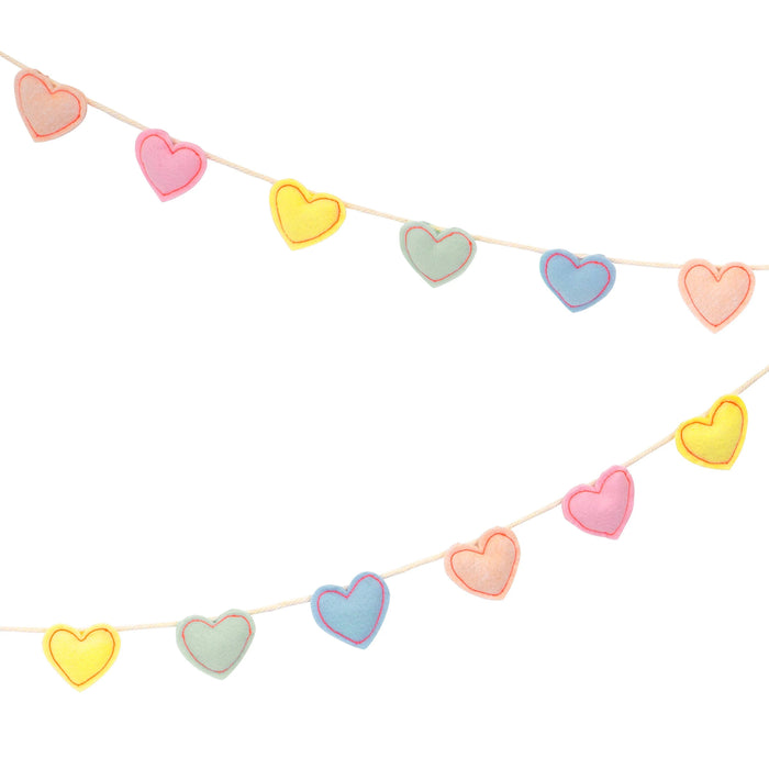 Valentine's Felt Heart Garland 6' | 1 ct