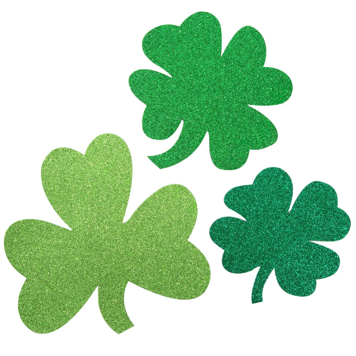 St. Patrick's Day Glitter Shamrock Assortment | 6 ct