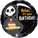 Grim Reaper Happy Birthday Mylar Balloon, 18"