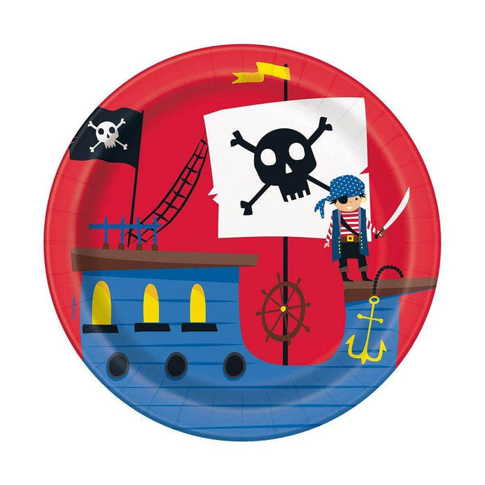 Ahoy Pirate Paper Dessert Plates 7" | 8 ct