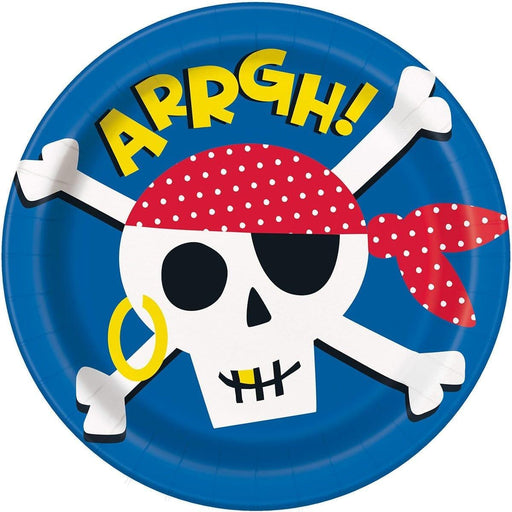 Ahoy Pirate Paper Lunch Plates 9" | 8 ct