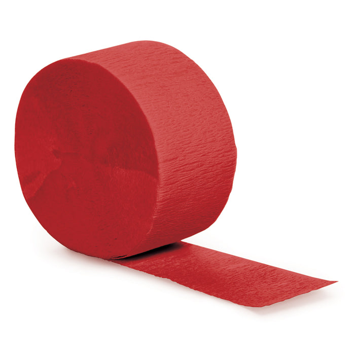 Classic Red Crepe Paper Streamer 81ft  | 1ct