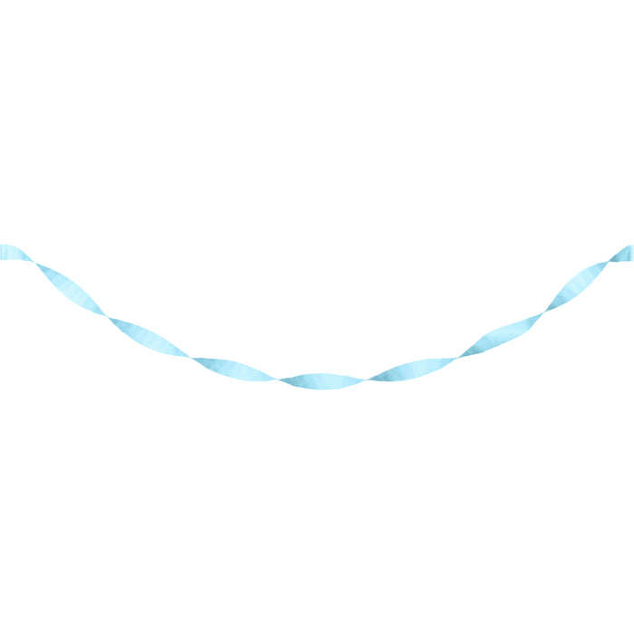 Pastel Blue Crepe Paper Streamer 81ft  | 1ct