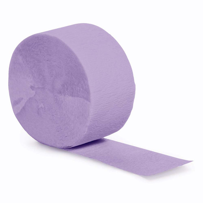 Luscious Lavender Crepe Paper Streamer 81ft  | 1ct