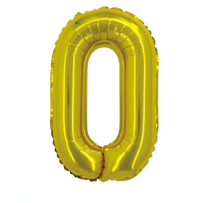 Gold Jumbo Number Balloons 34"