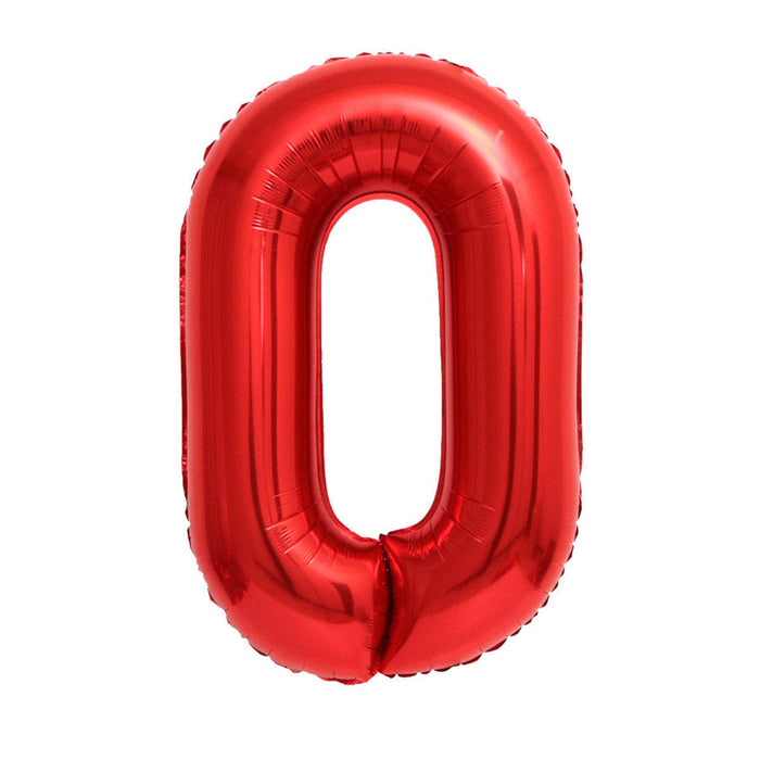 Red Jumbo Number Balloons 34"