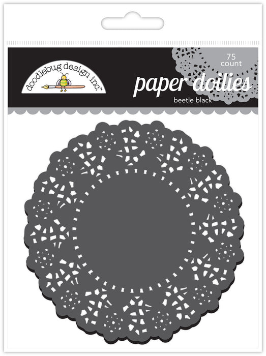 Beetle Black Doilies, 4.5'' | 75 ct