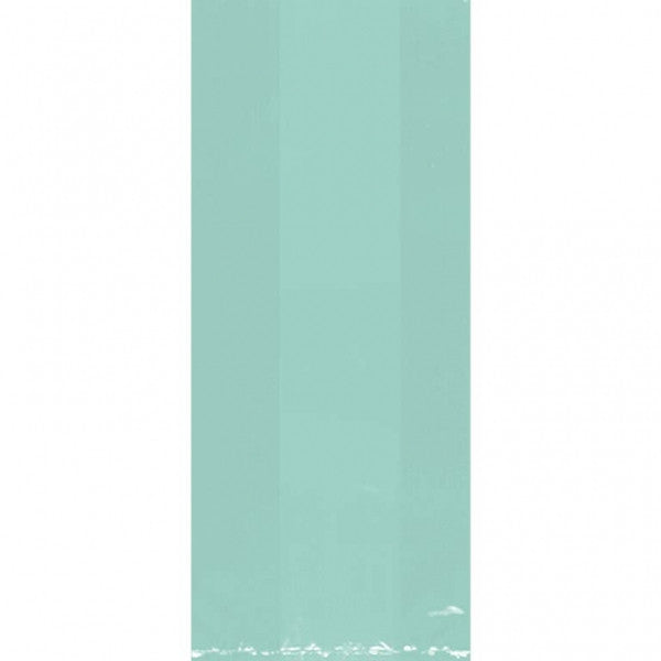 Caribbean Blue Cellophane Bag, Large | 25 ct