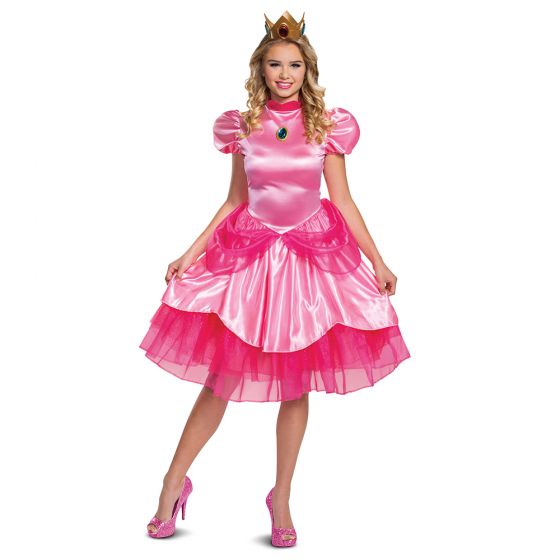 Super Mario Princess Peach Adult Deluxe Costume | 1 ct