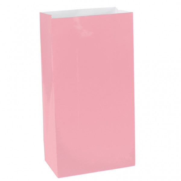 New Pink Mini Paper Sack | 12 ct