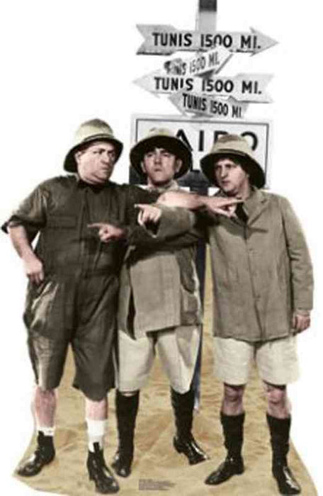 Three Stooges Safari Lifesize Standup