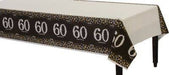 Sparkling Celebration 60th Birthday Plastic Tablecover | 1 ct