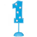 Blue Number 1 Flashing Cake Topper | 1 ct