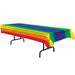 Rainbow Plastic Tablecover | 1 ct