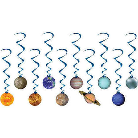 Solar System Swirl Decorations | 10 ct