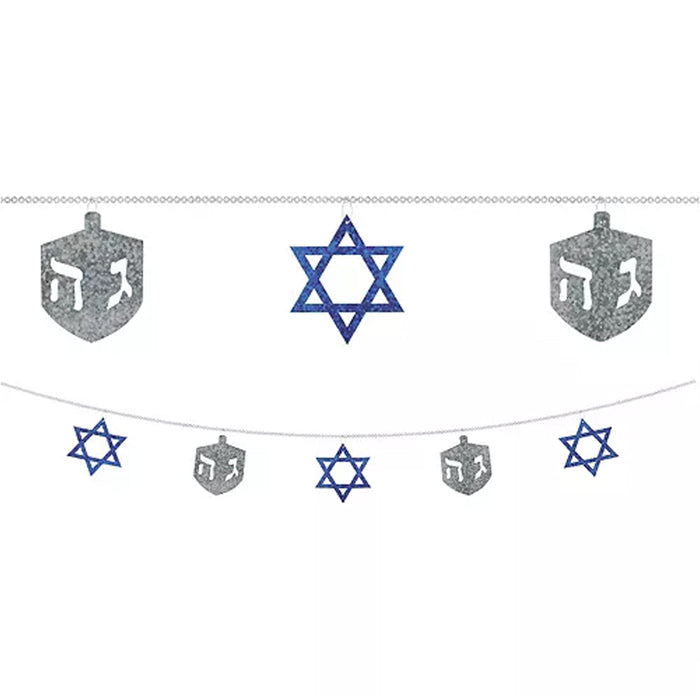 Star of David & Dreidel String Garland | 1ct