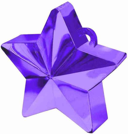 Balloon Weight, Purple Star | 1ct.